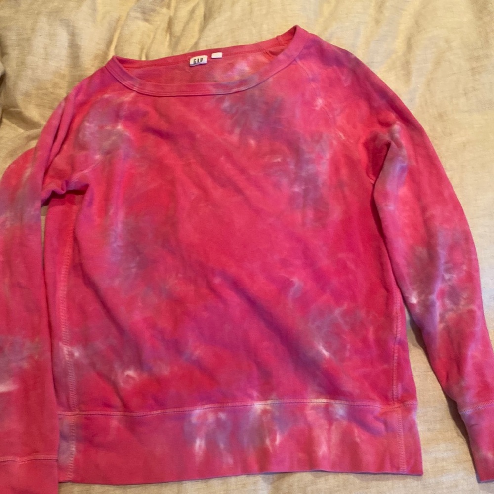 Gap Crew Neck Tie-Dye Sweatshirt